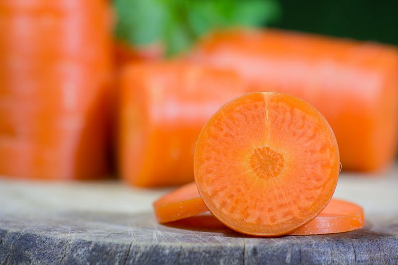 Cut of a carrot 